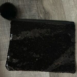 Sequin cosmetic bag